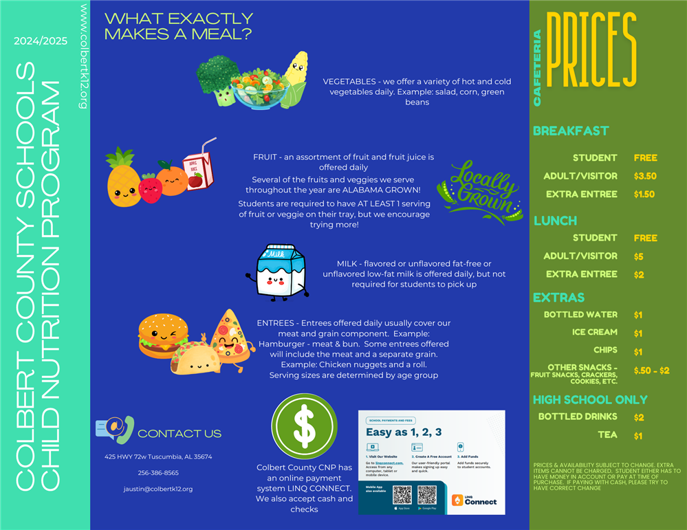  Child Nutrition Information