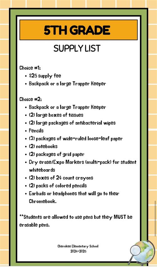 School Supplies 24-25